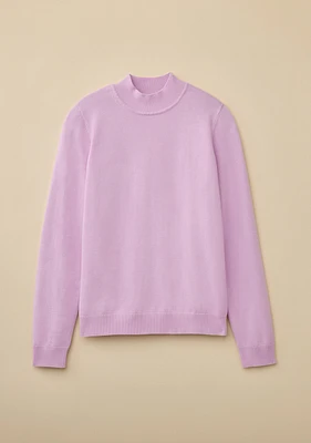 Mockneck Solid Sweater