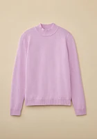 Mockneck Solid Sweater