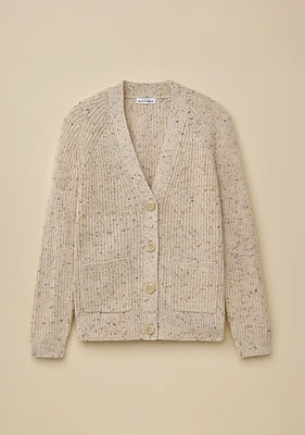 Marled V-Neck Cardigan