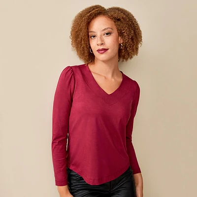 Long Sleeve Bamboo Cotton Top