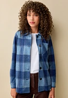 Plaid Button Light Shacket