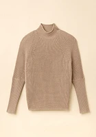 Funnel Neck Knit Sweater