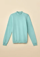 Mockneck Solid Sweater