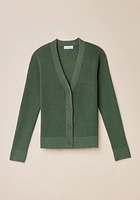 V-Neck Solid Cardigan