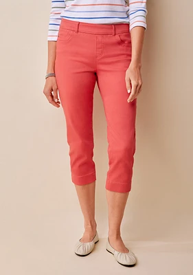 Comfort Fit Microsand Crop Pant