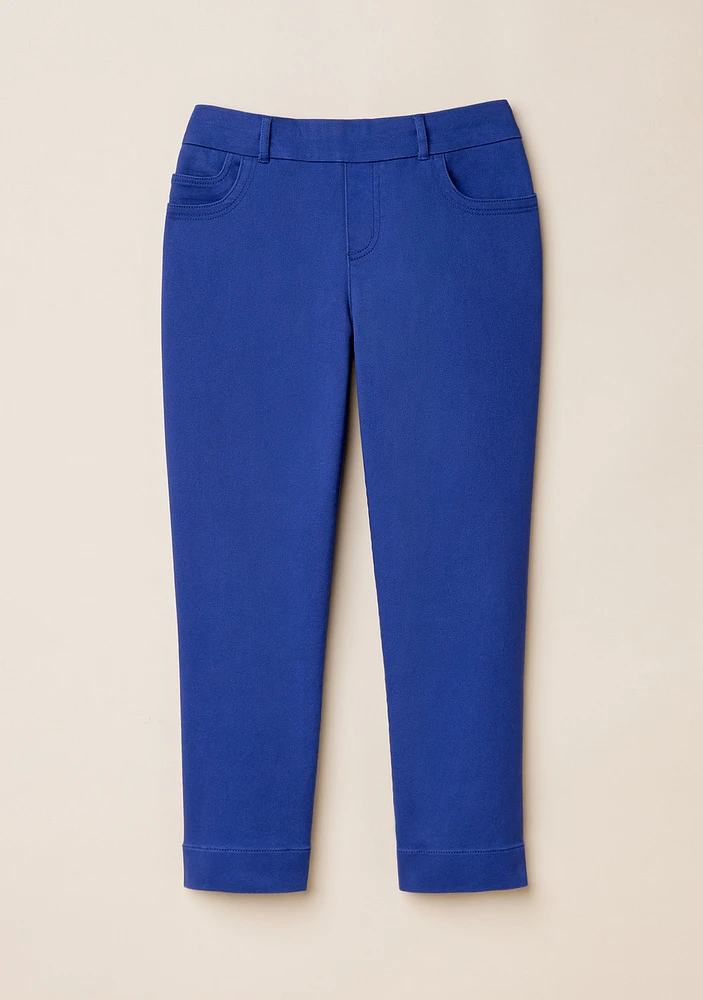 Comfort Fit Microsand Crop Pant