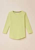 Slub Knit 3/4 Sleeve Tee