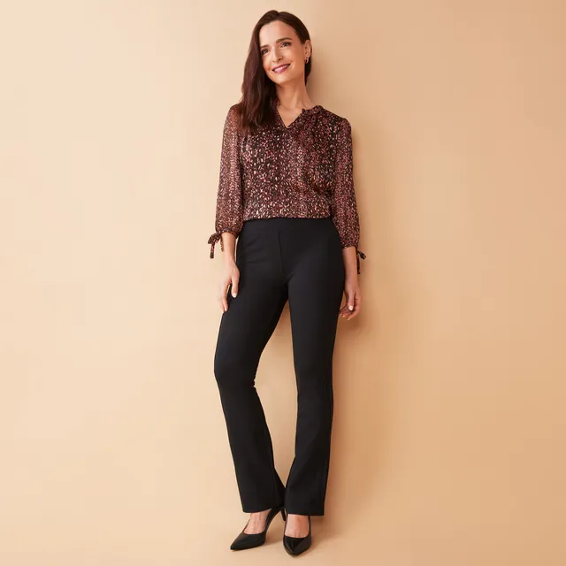 RICKI'S Ponte Pull On Bootcut Pant by Jules & Leopold