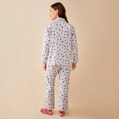 Cozy Cardinal Flannel Pyjama Set