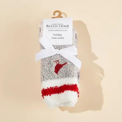 Cardinal Embroidered Socks- 2 Pack