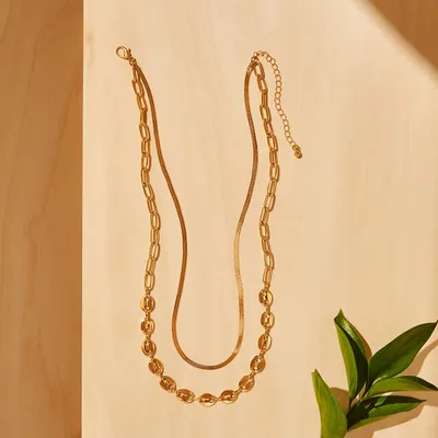 Short Double Row Necklace