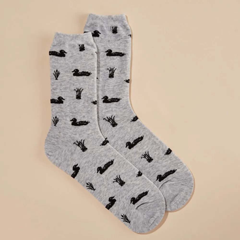 Iconic Loon Print Socks