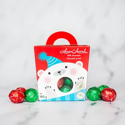 Sachet de boules de Noël en chocolat au lait 160 g [89050]