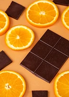 Barre de chocolat noir 70% et orange 100 g [87040]