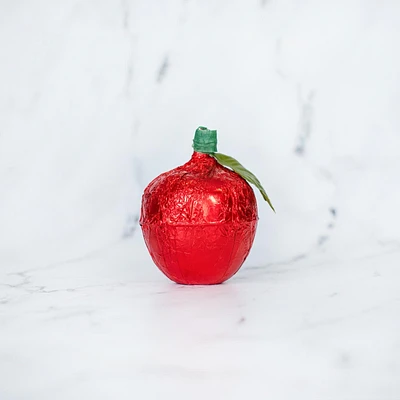 Pomme en chocolat au lait creux 65 g - Rouge [85821R]