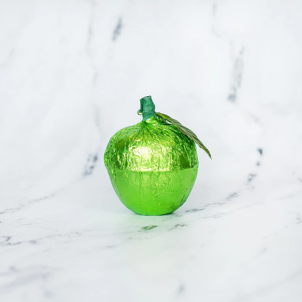 Pomme en chocolat au lait creux 65 g - Verte [85821G]