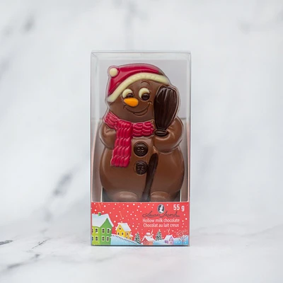 Leo - Bonhomme de neige en chocolat au lait 55 g [86588SM]