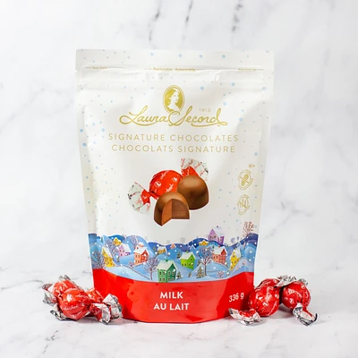 Sachet de chocolats Signature des Fêtes au lait 336 g [86650]