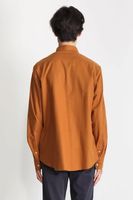 Japanese Long Sleeve Yarn Dyed Flannel Amber