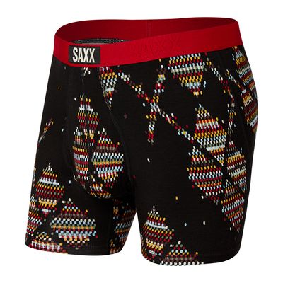 Ultra Boxer Brief Fly Black Argyle