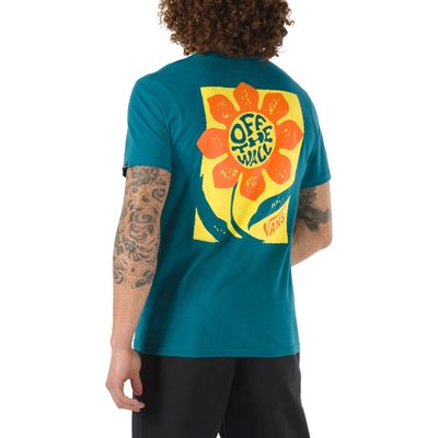 Flower Daze T-Shirt Blue Coral