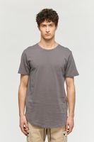 Organic Scoop Tee Stone Grey