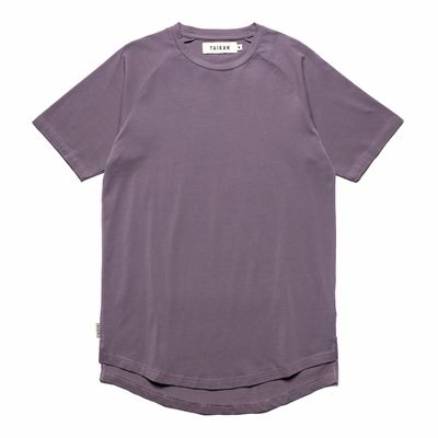 Jersey Raglan T-Shirt Aubergine