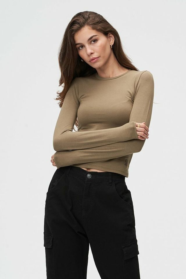 Bamboo Long Sleeve Olive