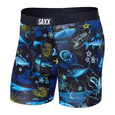 Ultra Boxer Brief Fly Undersea Garden - Dark Ink