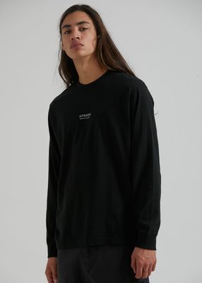 Credits Recycled Long Sleeve T-Shirt Black