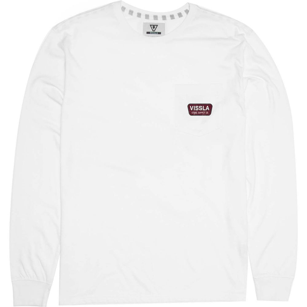 Supply Co. Long Sleeve Pocket T-Shirt White