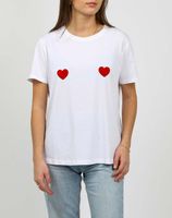 Double Hearty T-Shirt White