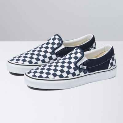 Classic Slip-On Checkerboard Parisian Night / True White