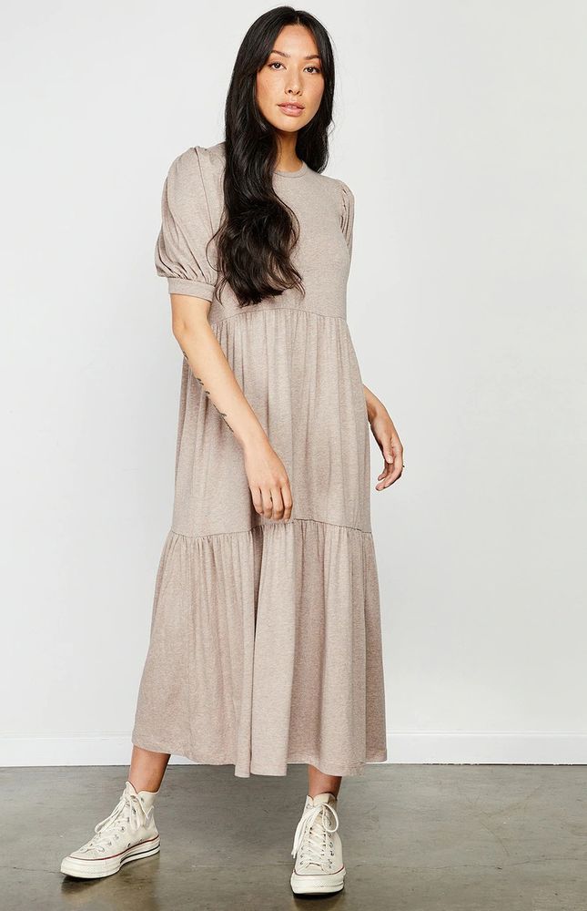 Sienna Dress Heather Taupe