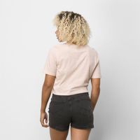 Flying V Crop T-Shirt Peach Whip