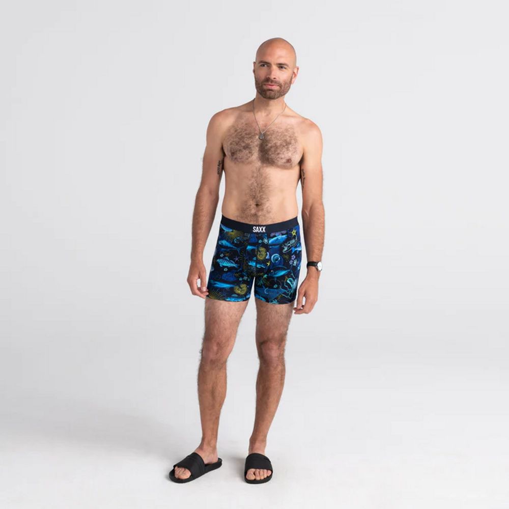 Ultra Boxer Brief Fly Undersea Garden Ink