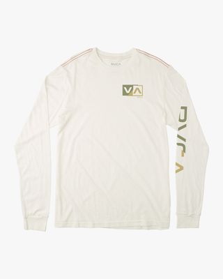 Shifted Long Sleeve T-Shirt Antique White