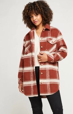 Leighton jacket Rust Plaid