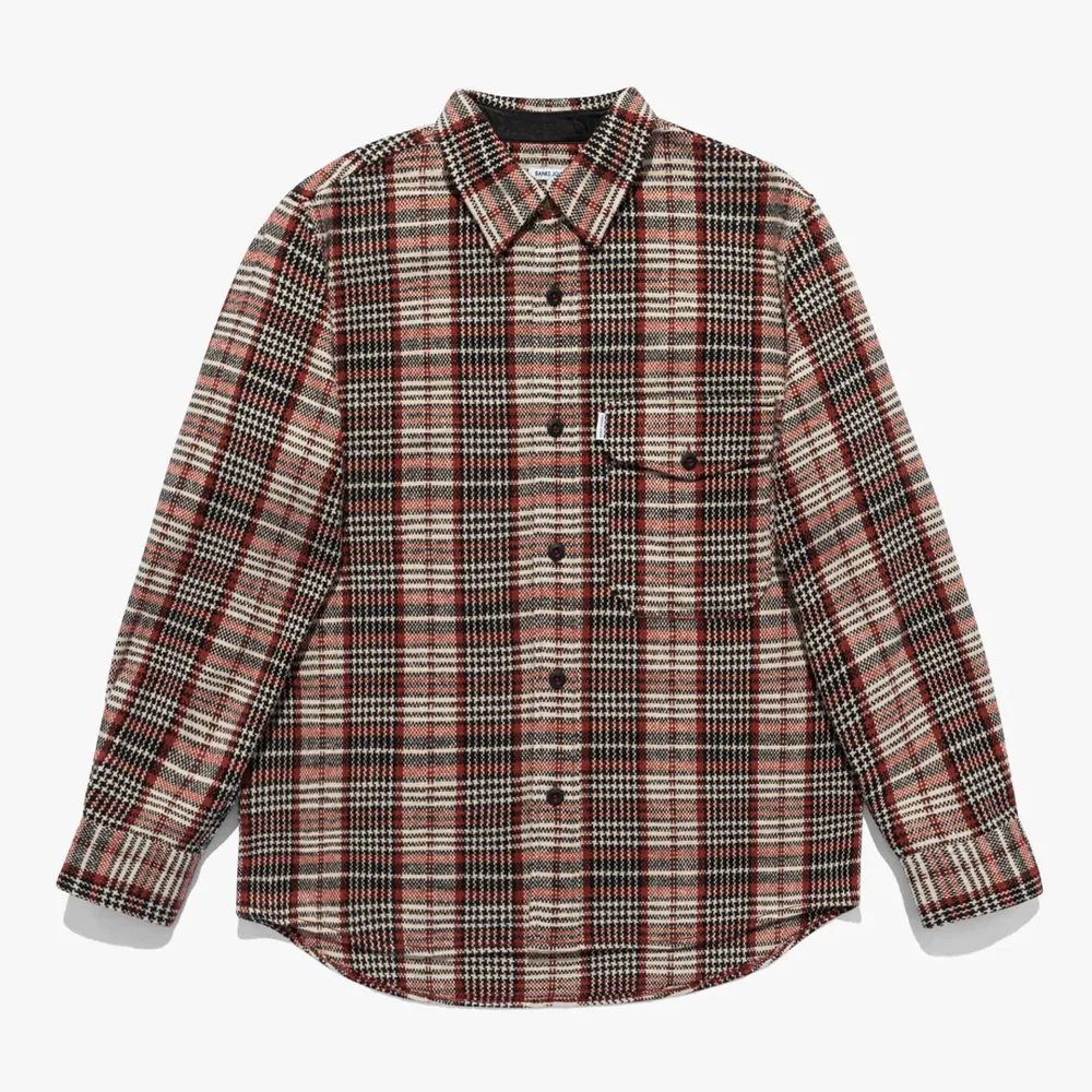 Burns Long Sleeve Woven Shirt Cinnamon