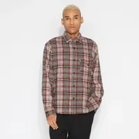 Burns Long Sleeve Woven Shirt Cinnamon