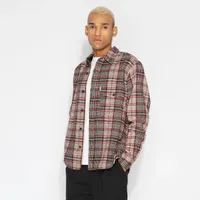 Burns Long Sleeve Woven Shirt Cinnamon