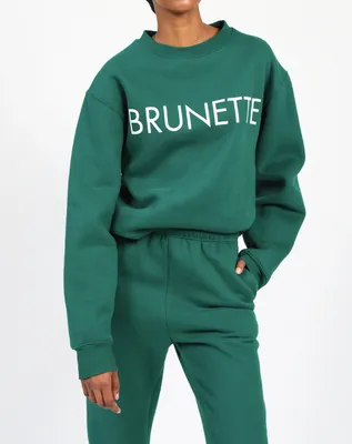 "BRUNETTE" Core Crew Emerald