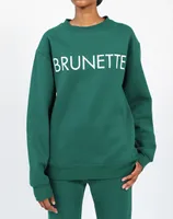 "BRUNETTE" Core Crew Emerald