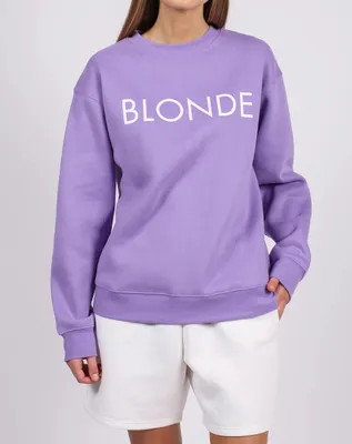 "BLONDE" Core Crew Violet