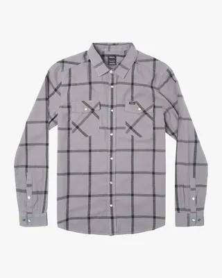 Neps Plaid Long Sleeve Shirt Smoke