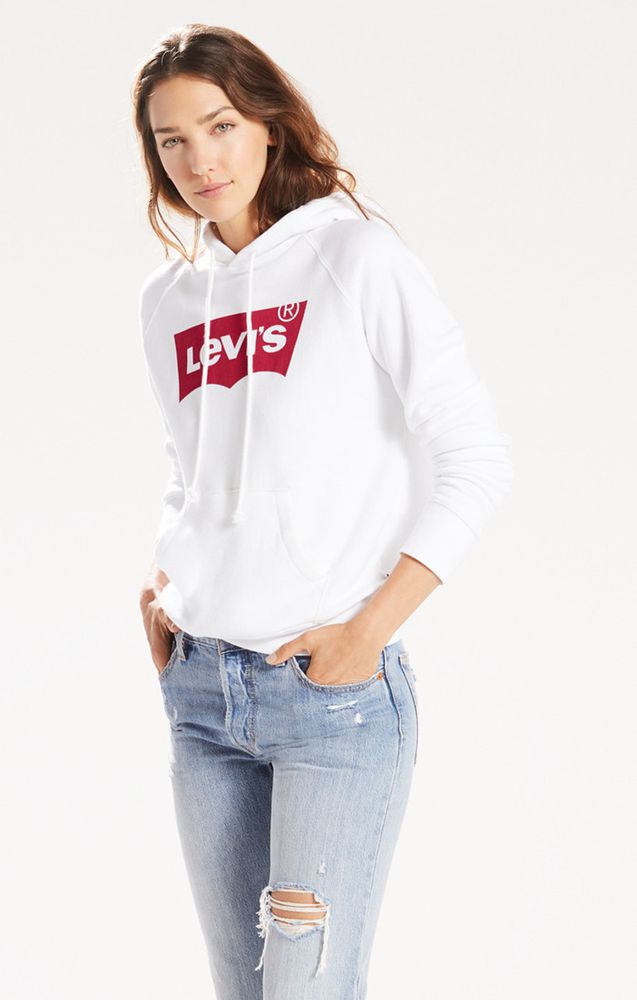 Graphic Logo Hoodie White