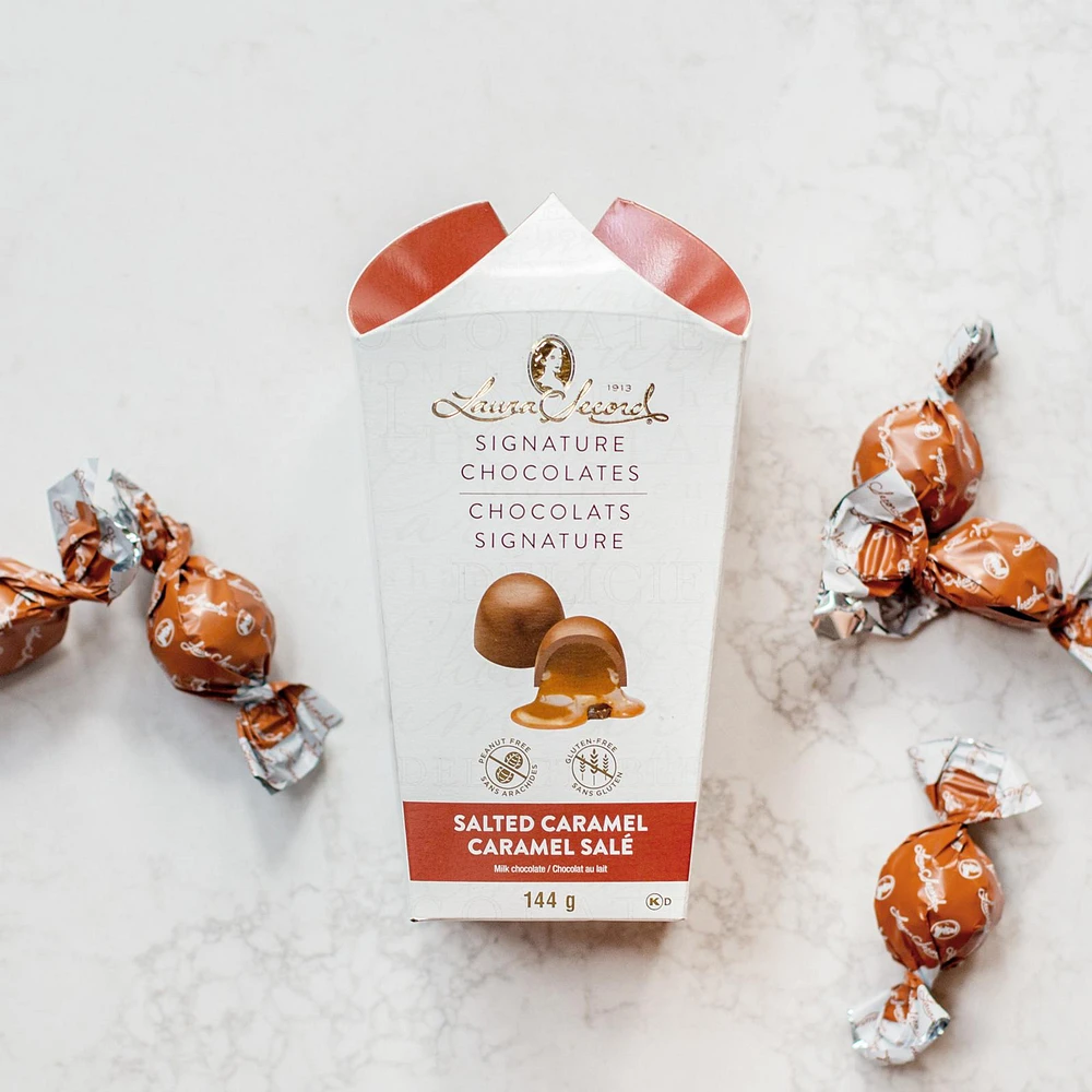 Signature vase box - Milk chocolate & salted caramel 144 g [92166]