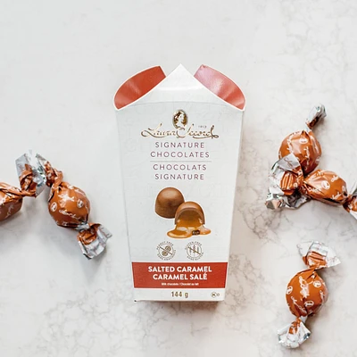Signature vase box - Milk chocolate & salted caramel 144 g [92166]
