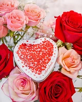 Tin Heart Box with Milk Chocolate Hearts 98 g [92336]