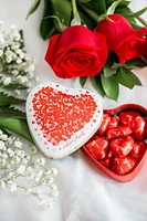 Tin Heart Box with Milk Chocolate Hearts 98 g [92336]